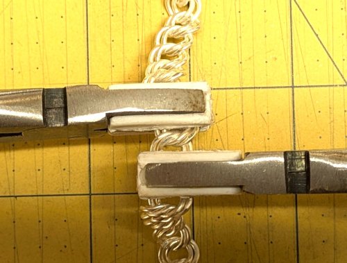 Judy Larson's Double Link Chain - , Chain Maille Jewelry, Making Chain, Chain Making , Butane Torch, Soldering, Solder, Chain Maille, chain mail, chainmaille, chainmail, , Twist chain